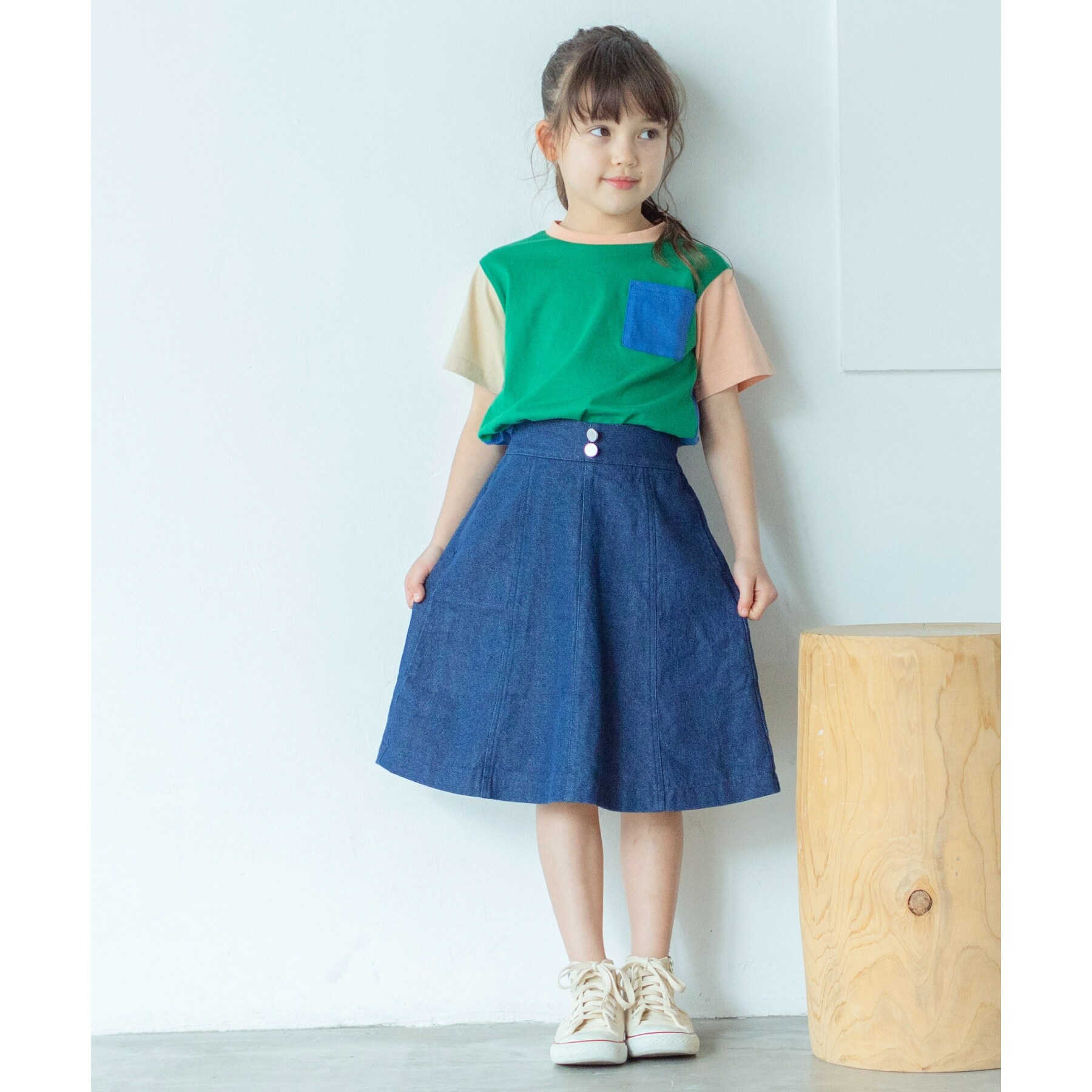 ザ ショップ ティーケー（キッズ）(THE SHOP TK(Kids))の【100-140】カラーブロック半袖Tシャツ11