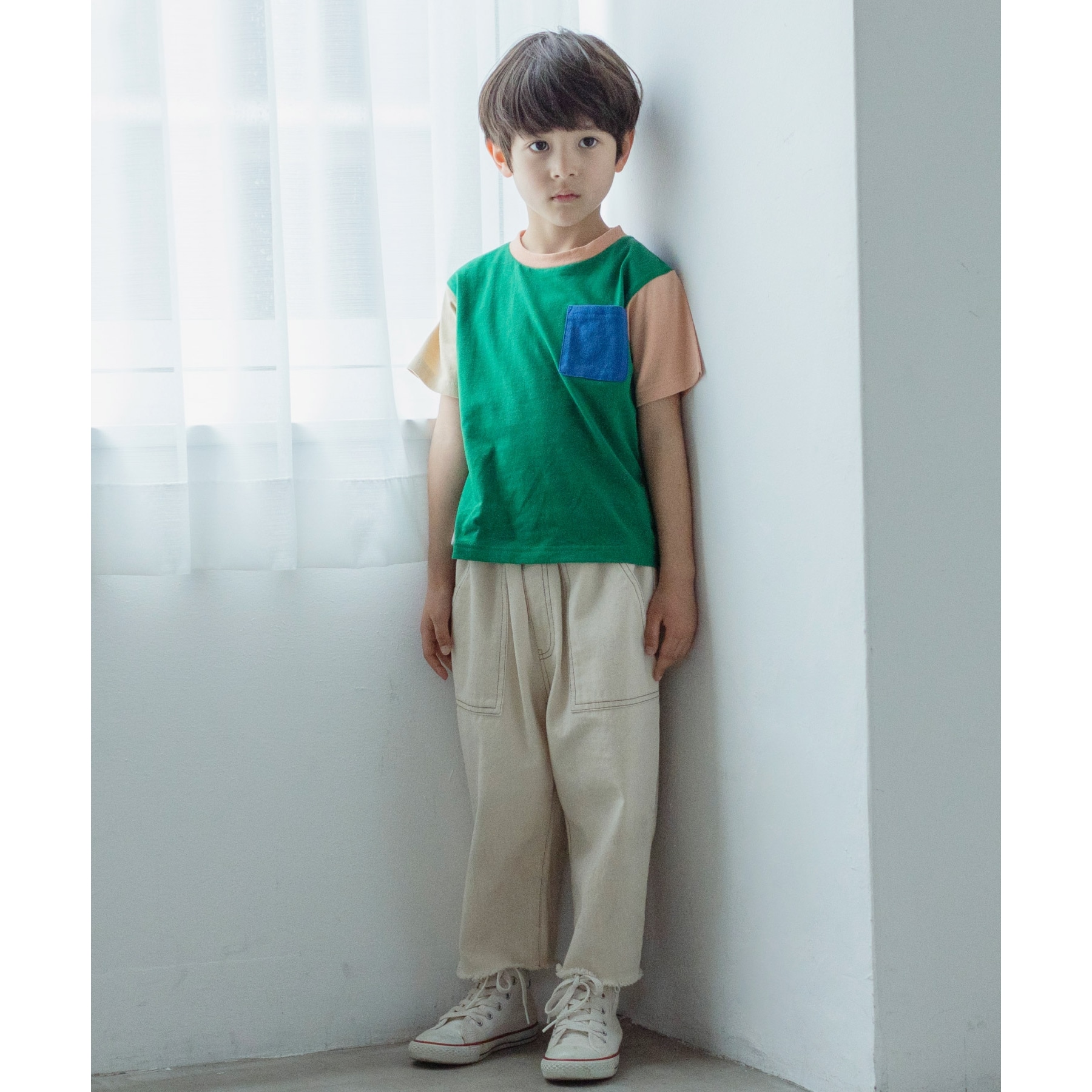 ザ ショップ ティーケー（キッズ）(THE SHOP TK(Kids))の【100-140】カラーブロック半袖Tシャツ7