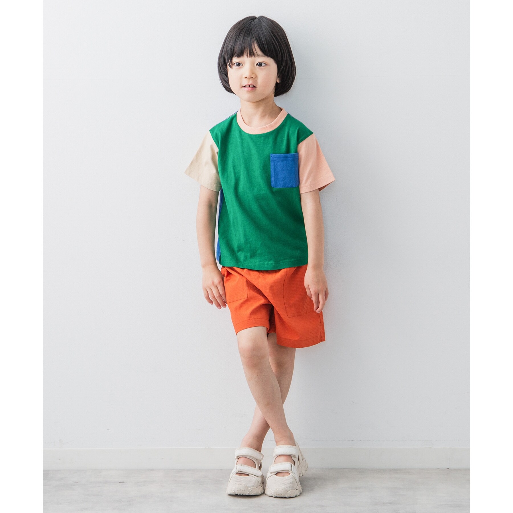 ザ ショップ ティーケー（キッズ）(THE SHOP TK(Kids))の【100-140】カラーブロック半袖Tシャツ2