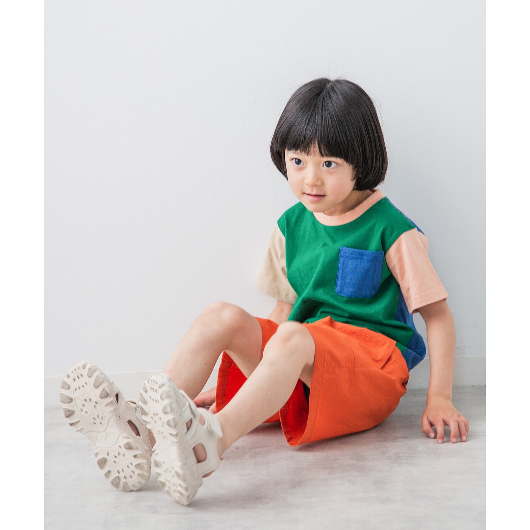 ザ ショップ ティーケー（キッズ）(THE SHOP TK(Kids))の【100-140】カラーブロック半袖Tシャツ3