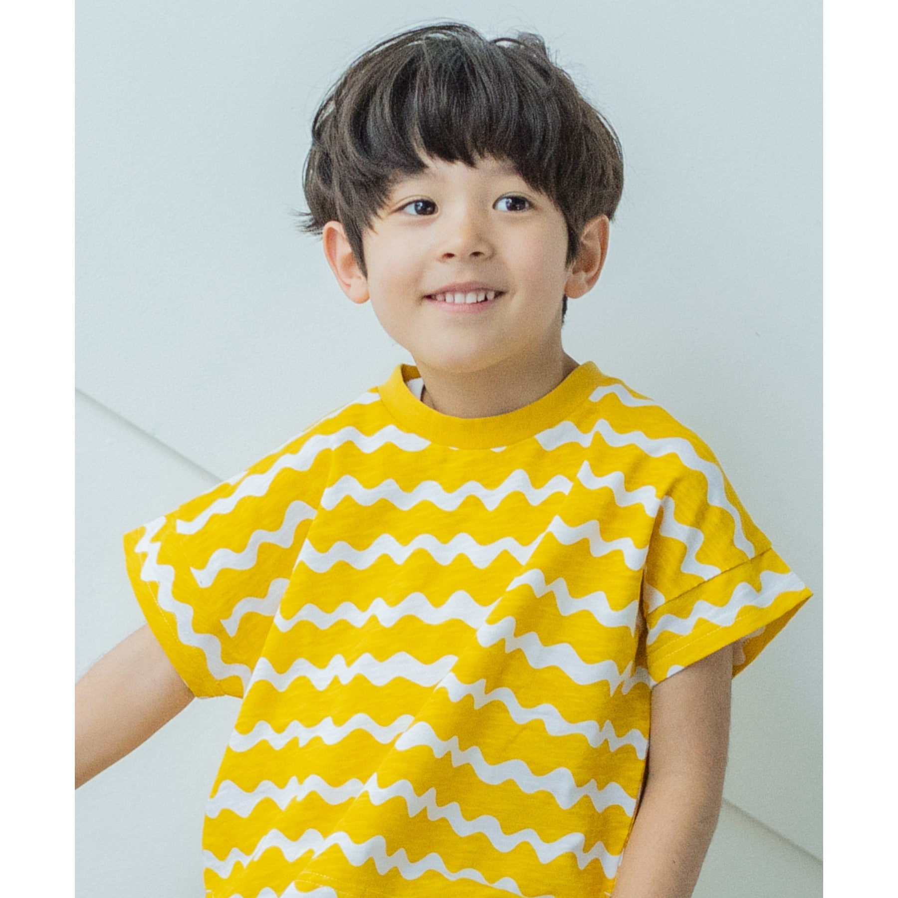 ザ ショップ ティーケー（キッズ）(THE SHOP TK(Kids))の【110-150】セットアップ 総柄プリントトップス イエロー(132)