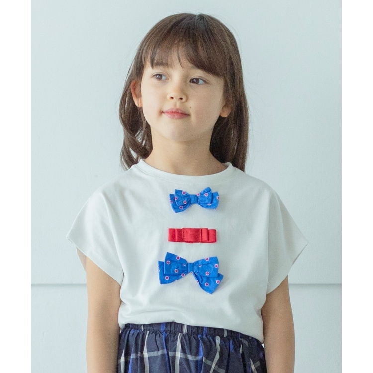 ザ ショップ ティーケー（キッズ）(THE SHOP TK(Kids))の【100-140】フロントモチーフTシャツ カットソー