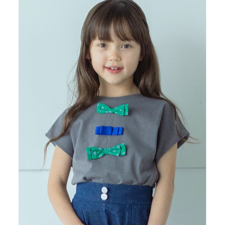 ザ ショップ ティーケー（キッズ）(THE SHOP TK(Kids))の【100-140】フロントモチーフTシャツ カットソー