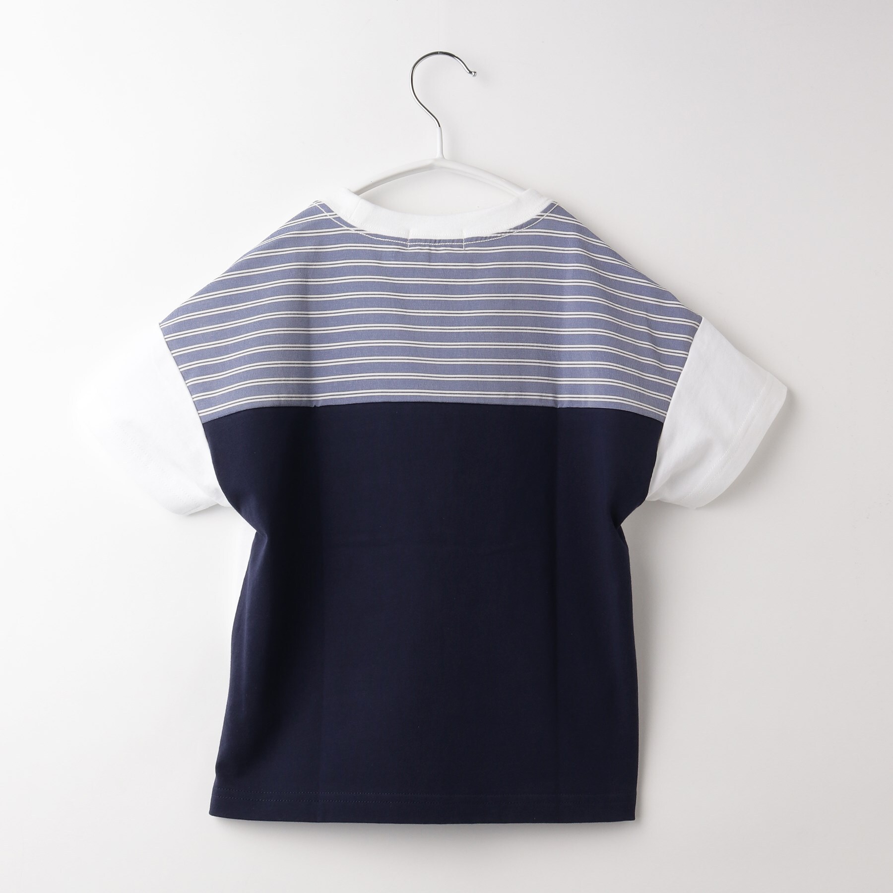 ザ ショップ ティーケー（キッズ）(THE SHOP TK(Kids))の【100-140】ストライプドッキングTシャツ24