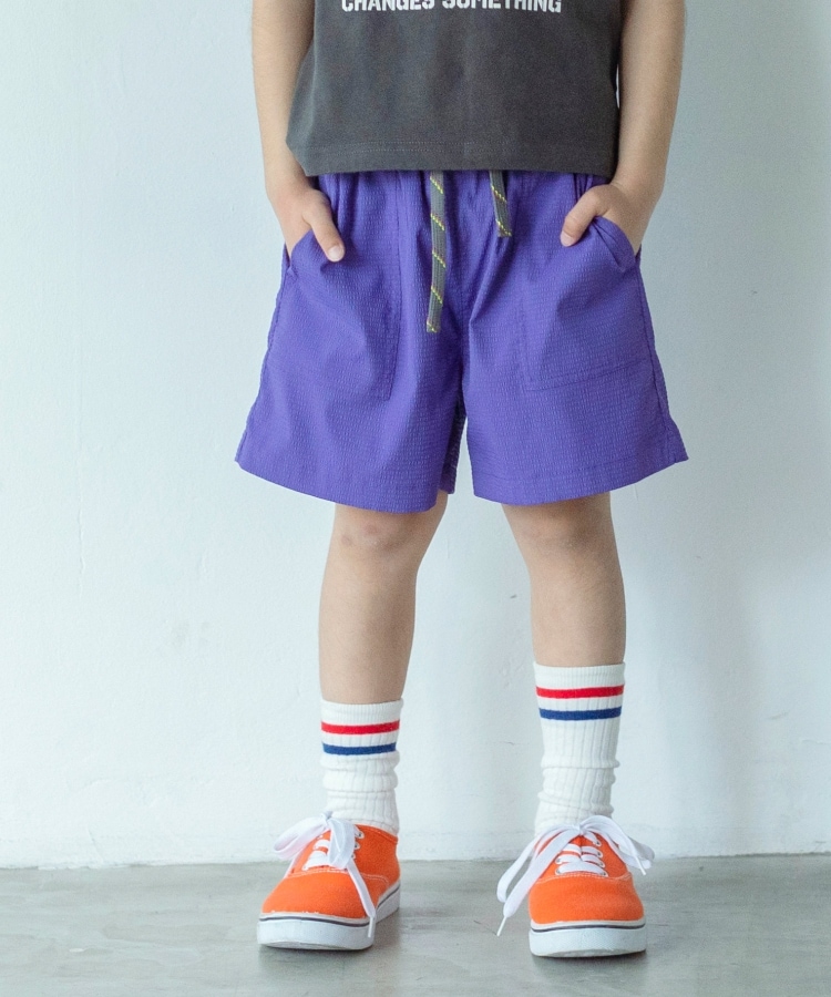 桜瑪瑙 Les six ワイド ギャザー ショーツ 七分丈 ショート パンツ