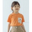 ザ ショップ ティーケー（キッズ）(THE SHOP TK(Kids))の【110-150】ポケット刺繍Tシャツ オレンジ(067)