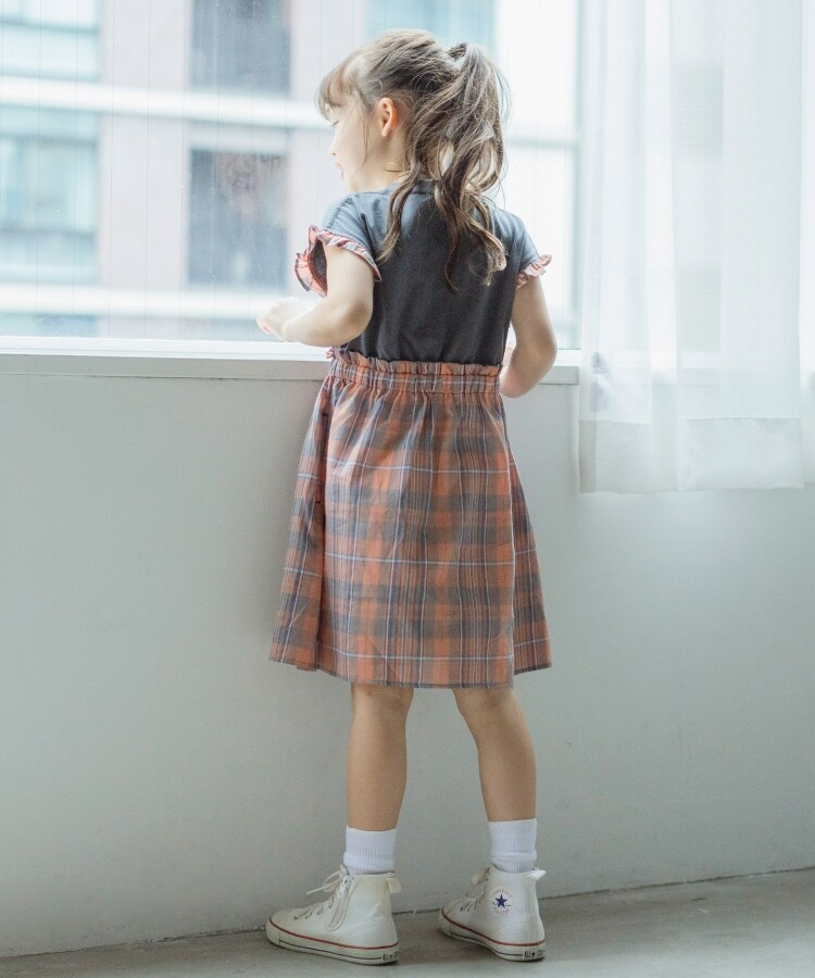 ザ ショップ ティーケー（キッズ）(THE SHOP TK(Kids))の【110-150】マドラスチェック柄ドッキングワンピース4