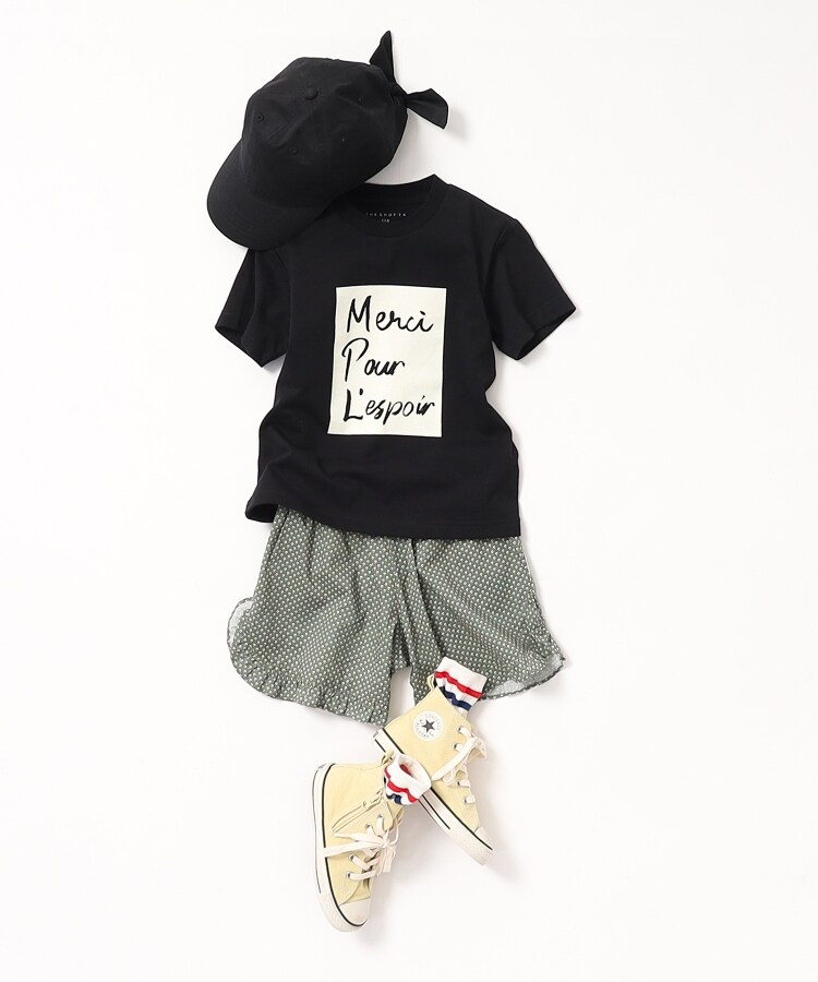 ザ ショップ ティーケー（キッズ）(THE SHOP TK(Kids))の【110-150】ママリンク プリントロゴTシャツ ブラック(019)