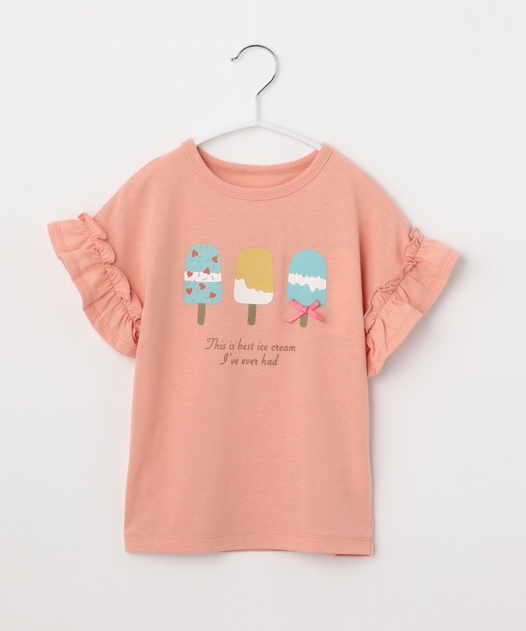 ザ ショップ ティーケー（キッズ）(THE SHOP TK(Kids))の【110-150】フロントモチーフ袖フリルTシャツ27