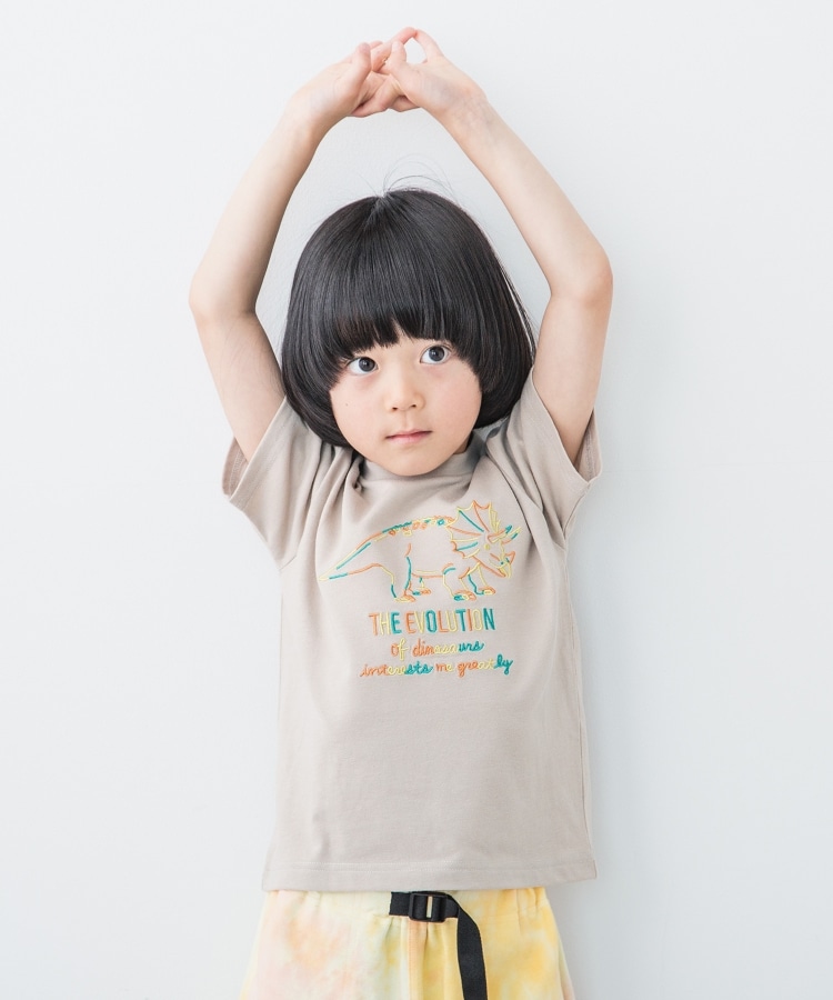 ザ ショップ ティーケー（キッズ）(THE SHOP TK(Kids))の【100-140】恐竜刺繍Tシャツ3