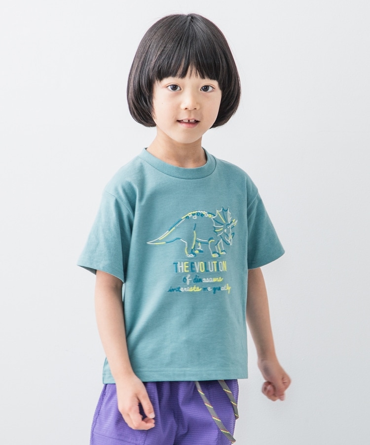 ザ ショップ ティーケー（キッズ）(THE SHOP TK(Kids))の【100-140】恐竜刺繍Tシャツ7