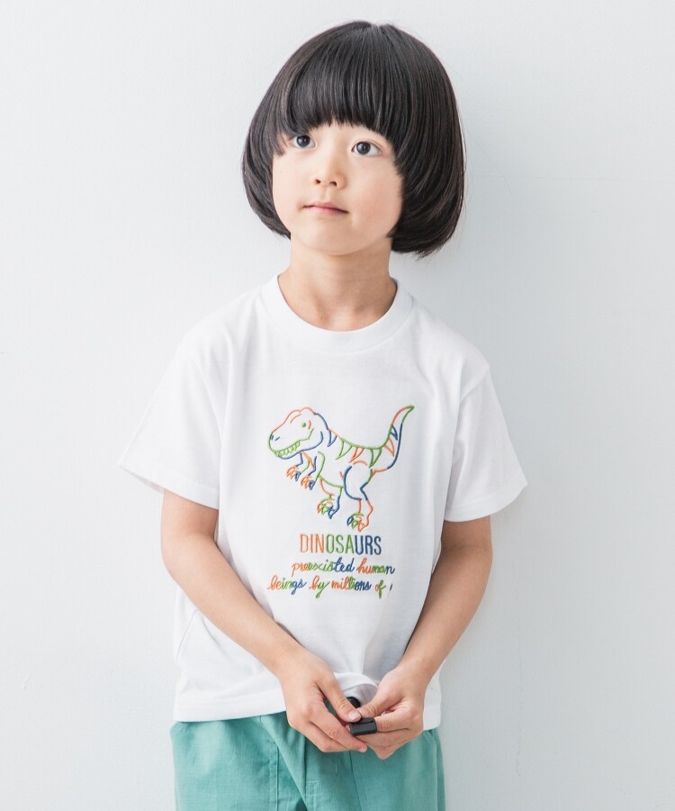 ザ ショップ ティーケー（キッズ）(THE SHOP TK(Kids))の【100-140】恐竜刺繍Tシャツ13