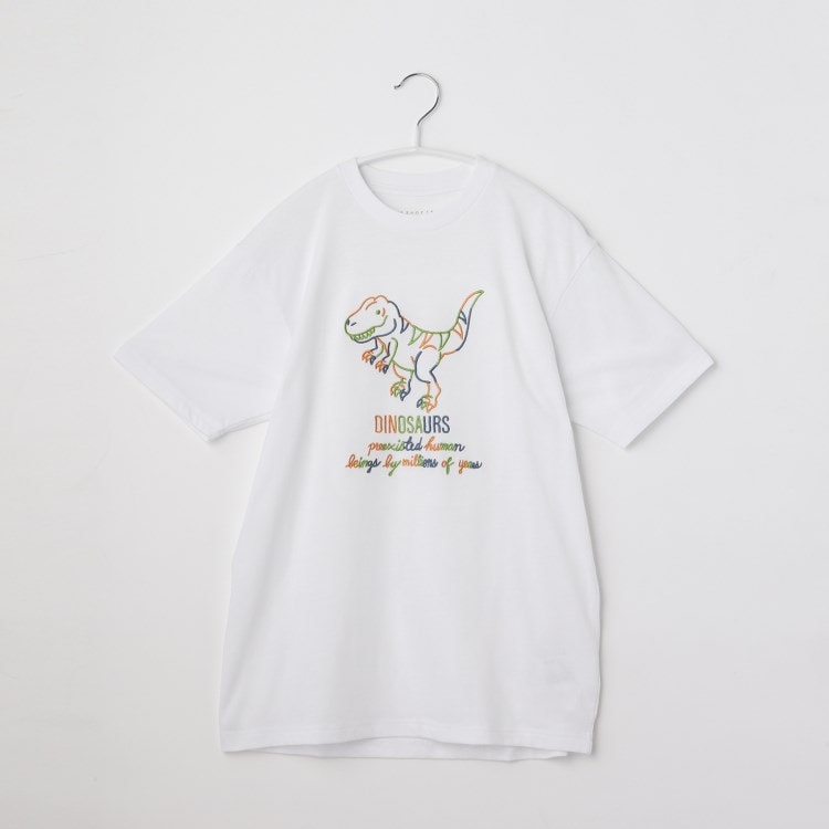ザ ショップ ティーケー（キッズ）(THE SHOP TK(Kids))の【150-160】恐竜刺繍Tシャツ Ｔシャツ