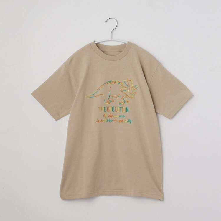 ザ ショップ ティーケー（キッズ）(THE SHOP TK(Kids))の【150-160】恐竜刺繍Tシャツ Ｔシャツ
