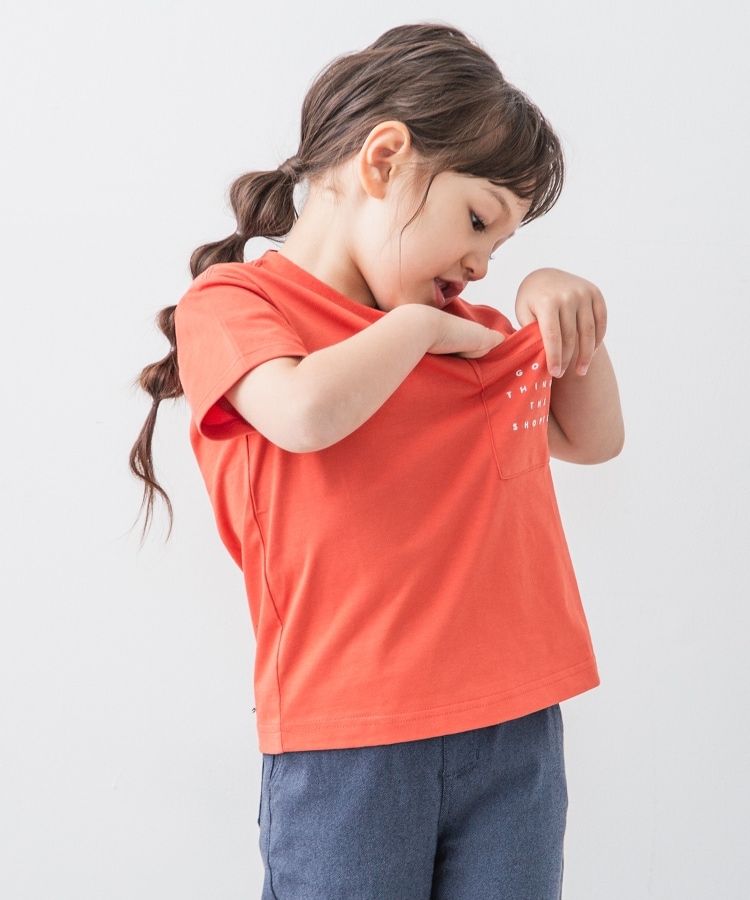 ザ ショップ ティーケー（キッズ）(THE SHOP TK(Kids))の【100-140】ポケットロゴ刺繍さらさらTシャツ6