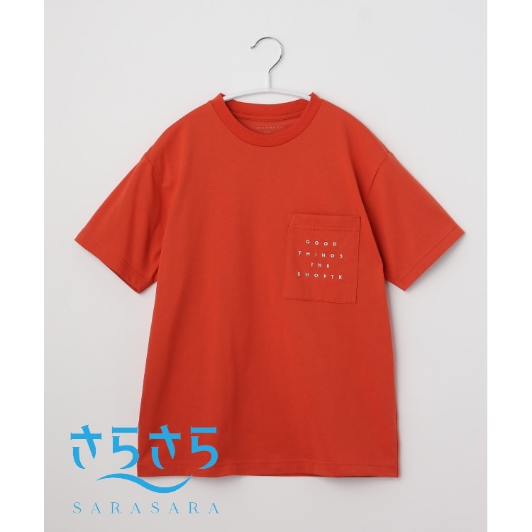 ザ ショップ ティーケー（キッズ）(THE SHOP TK(Kids))の【150-160】ポケットロゴ刺繍さらさらTシャツ Ｔシャツ