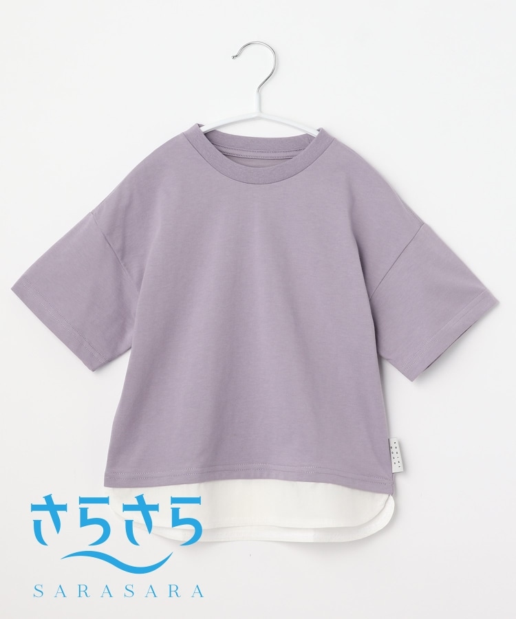 ザ ショップ ティーケー（キッズ）(THE SHOP TK(Kids))の【100-140／洗濯機洗い可】フェイクレイヤードさらさらTシャツ19