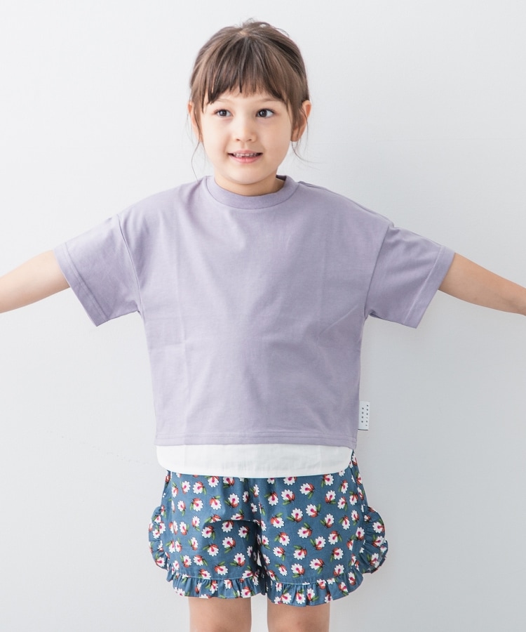 ザ ショップ ティーケー（キッズ）(THE SHOP TK(Kids))の【100-140／洗濯機洗い可】フェイクレイヤードさらさらTシャツ6