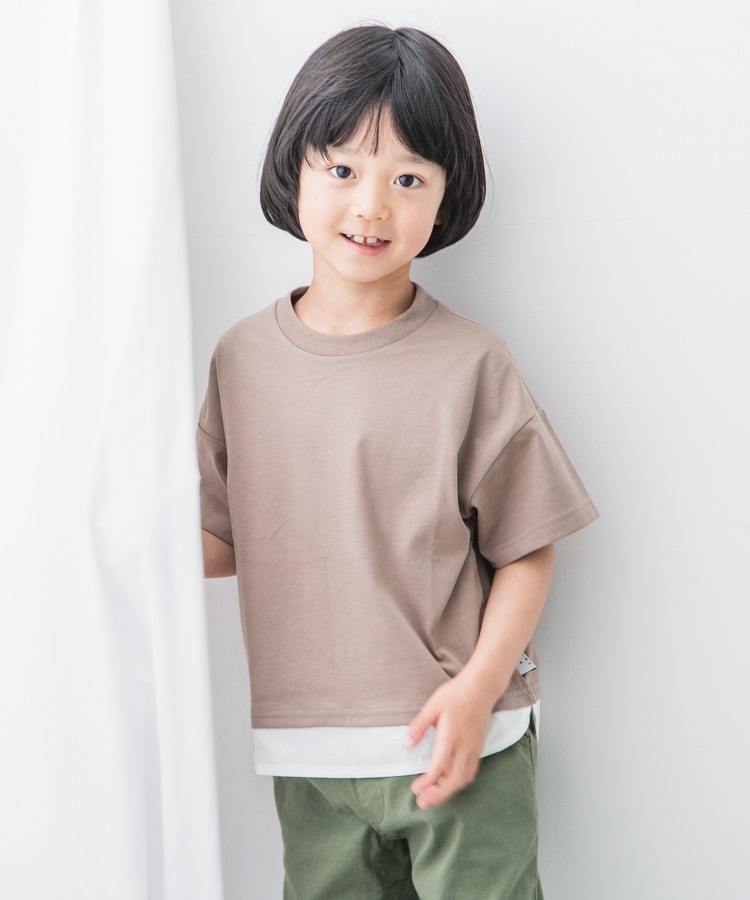 ザ ショップ ティーケー（キッズ）(THE SHOP TK(Kids))の【100-140／洗濯機洗い可】フェイクレイヤードさらさらTシャツ13