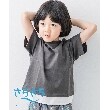 ザ ショップ ティーケー（キッズ）(THE SHOP TK(Kids))の【100-140／洗濯機洗い可】フェイクレイヤードさらさらTシャツ ディープグレー(015)