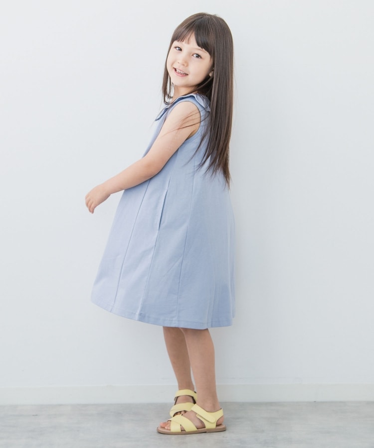 ザ ショップ ティーケー（キッズ）(THE SHOP TK(Kids))の【110-150】衿付きさらさらカットソーフレアワンピース5