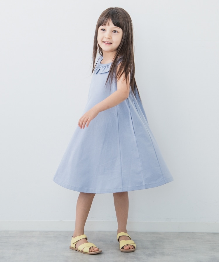 ザ ショップ ティーケー（キッズ）(THE SHOP TK(Kids))の【110-150】衿付きさらさらカットソーフレアワンピース6