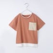 ザ ショップ ティーケー（キッズ）(THE SHOP TK(Kids))の【110－160/6色展開】配色ポケットTEE オレンジ(567)