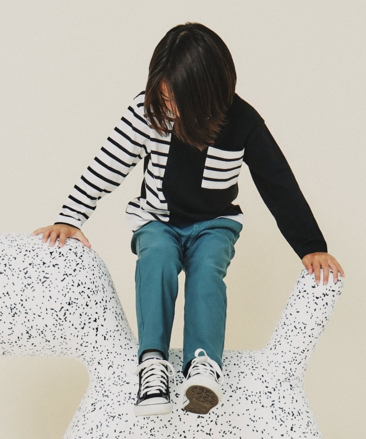 ザ ショップ ティーケー（キッズ）(THE SHOP TK(Kids))の【110-160】のびーるストレートパンツ/洗濯機OK13