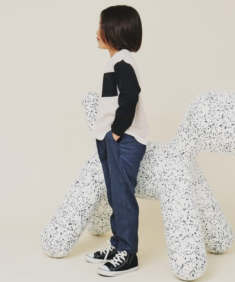 ザ ショップ ティーケー（キッズ）(THE SHOP TK(Kids))の【110-160】のびーるストレートパンツ/洗濯機OK18
