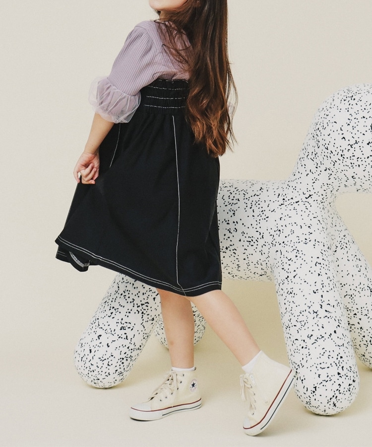 ザ ショップ ティーケー（キッズ）(THE SHOP TK(Kids))の【110－160/親子リンク】デニムジャンスカ/洗濯機OK6