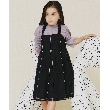 ザ ショップ ティーケー（キッズ）(THE SHOP TK(Kids))の【110－160/親子リンク】デニムジャンスカ/洗濯機OK ブラック(019)