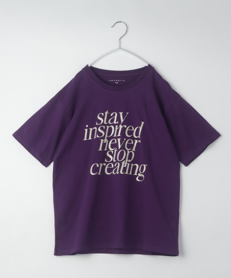 ザ ショップ ティーケー（キッズ）(THE SHOP TK(Kids))の【120-160】オーガビッツジュニアアソートTシャツ パープル(083)