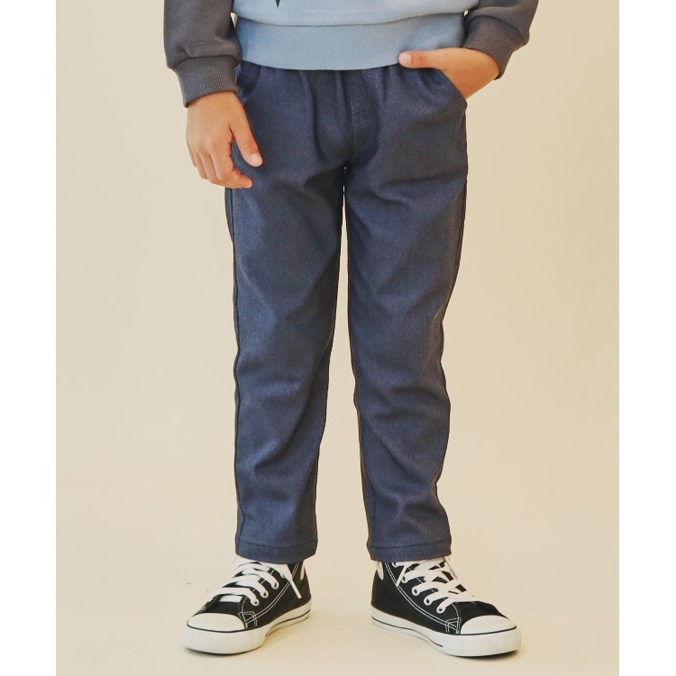 ザ ショップ ティーケー（キッズ）(THE SHOP TK(Kids))の【100－160/裏起毛】あったかのびーるストレートパンツ/洗濯機OK フルレングスパンツ