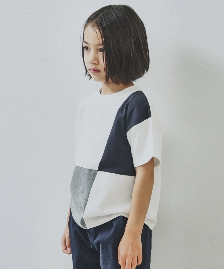 ザ ショップ ティーケー（キッズ）(THE SHOP TK(Kids))の【110-150/再入荷！パパとおそろい】ブロッキングTシャツ6