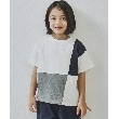 ザ ショップ ティーケー（キッズ）(THE SHOP TK(Kids))の【110-150/再入荷！パパとおそろい】ブロッキングTシャツ オフホワイト(503)