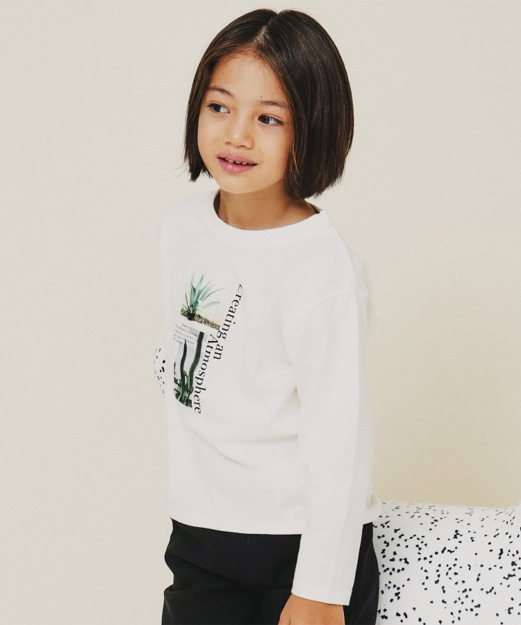 ザ ショップ ティーケー（キッズ）(THE SHOP TK(Kids))の【110－160/親子リンク】オーガビッツコットンプリントTシャツ/洗濯機OK1