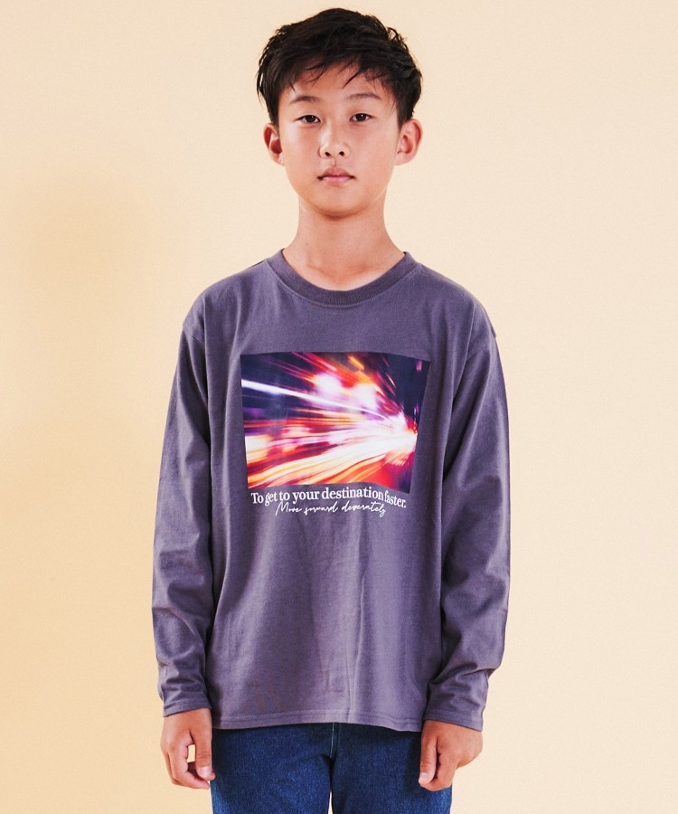 ザ ショップ ティーケー（キッズ）(THE SHOP TK(Kids))の【110－160/親子リンク】オーガビッツコットンプリントTシャツ/洗濯機OK14