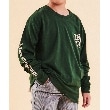 ザ ショップ ティーケー（キッズ）(THE SHOP TK(Kids))の【130-160】オーガビッツコットン長袖Tシャツ/洗濯機OK グリーン(122)