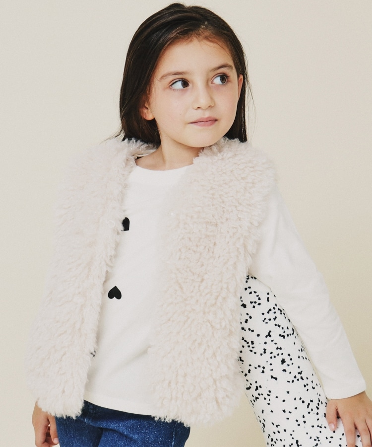 ザ ショップ ティーケー（キッズ）(THE SHOP TK(Kids))の【110・130・150/親子リンク】フェイクファーベスト6
