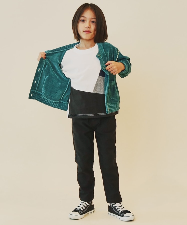 ザ ショップ ティーケー（キッズ）(THE SHOP TK(Kids))の【100－160/親子リンク】カットモールカーディガン/洗濯機OK7