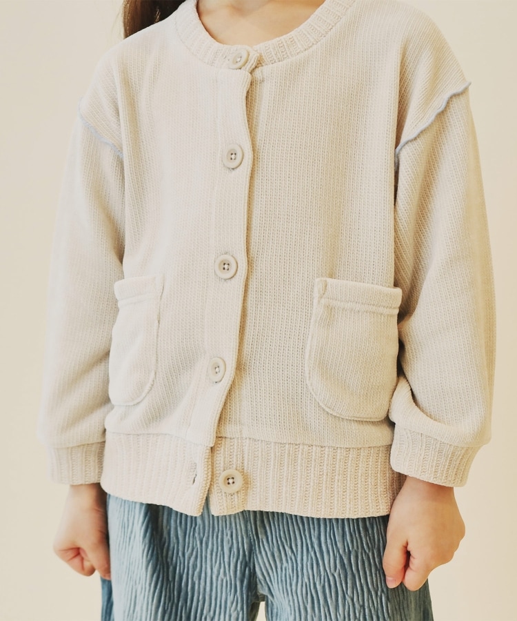 ザ ショップ ティーケー（キッズ）(THE SHOP TK(Kids))の【100－160/親子リンク】カットモールカーディガン/洗濯機OK16