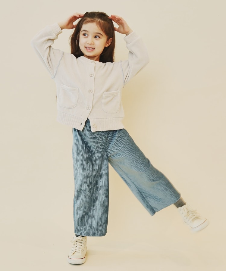 ザ ショップ ティーケー（キッズ）(THE SHOP TK(Kids))の【100－160/親子リンク】カットモールカーディガン/洗濯機OK19