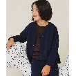 ザ ショップ ティーケー（キッズ）(THE SHOP TK(Kids))の【120－160】カットジョーゼットジャケット/セットアップ可・洗濯機OK ネイビー(094)