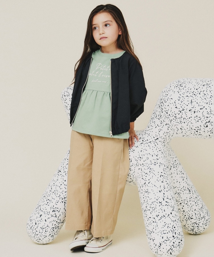 ザ ショップ ティーケー（キッズ）(THE SHOP TK(Kids))の【120-160/親子リンク】バックレースブルゾン/洗濯機OK5