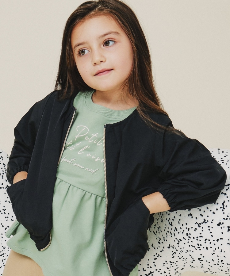 ザ ショップ ティーケー（キッズ）(THE SHOP TK(Kids))の【120-160/親子リンク】バックレースブルゾン/洗濯機OK2