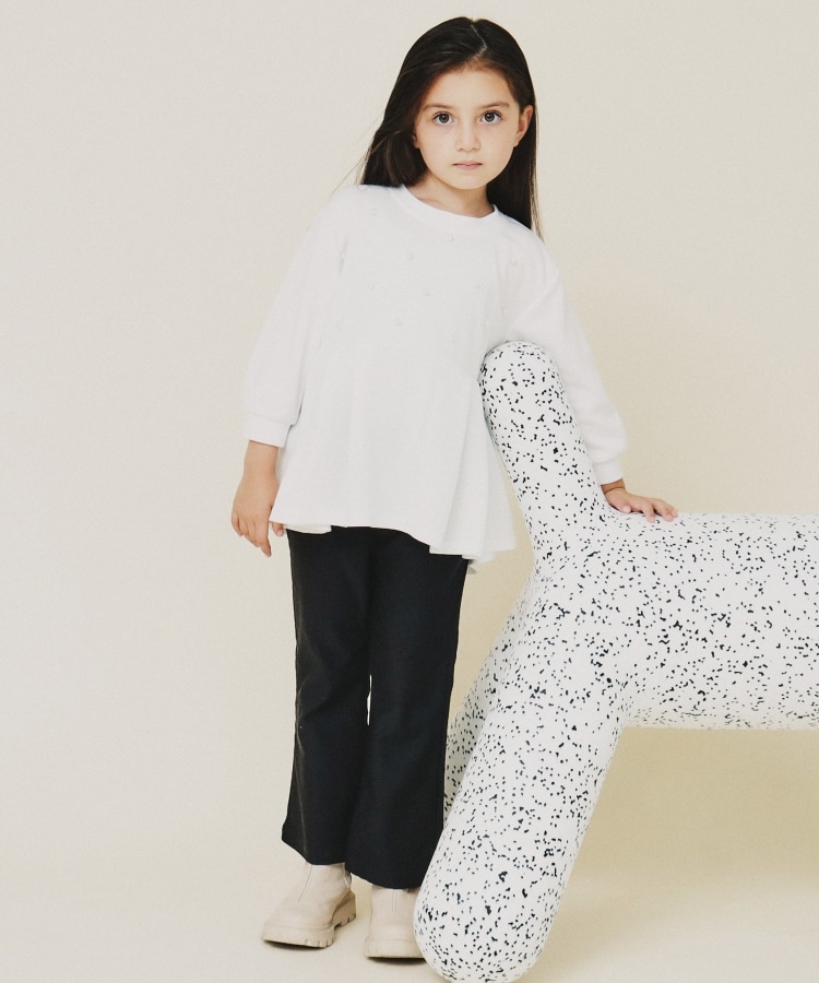 ザ ショップ ティーケー（キッズ）(THE SHOP TK(Kids))の【110－150/親子リンク】ビジューペプラムトップス2