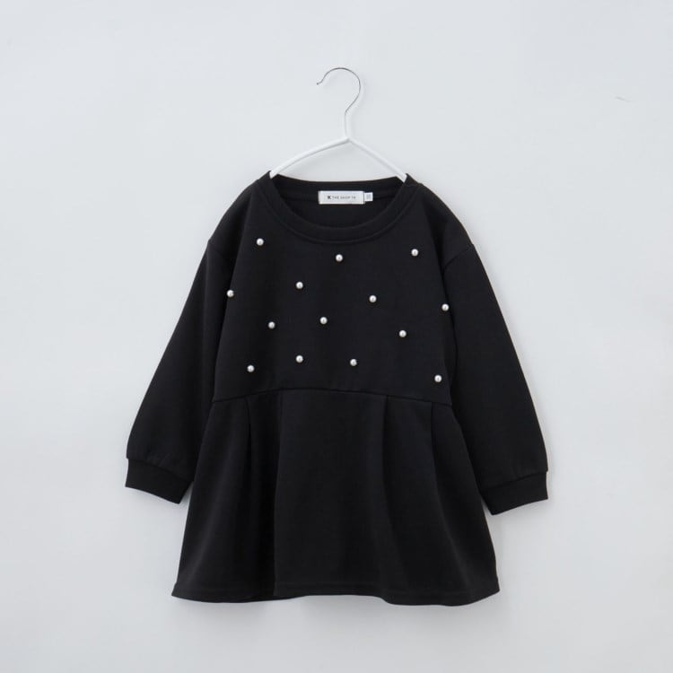 ザ ショップ ティーケー（キッズ）(THE SHOP TK(Kids))の【110－150/親子リンク】ビジューペプラムトップス カットソー