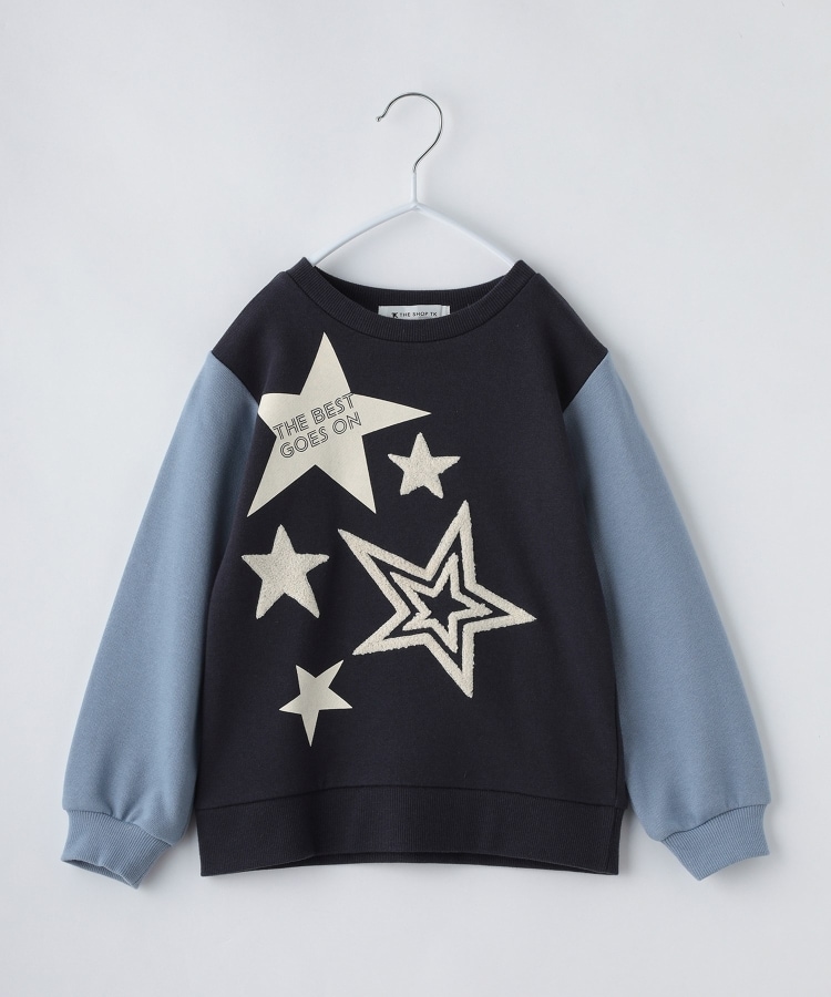ザ ショップ ティーケー（キッズ）(THE SHOP TK(Kids))の【100-160】星さがら刺繍裏毛プルオーバー/洗濯機OK27