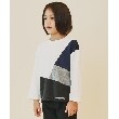 ザ ショップ ティーケー（キッズ）(THE SHOP TK(Kids))の【100－160】ブロッキング長袖カットソー/洗濯機OK3