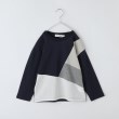 ザ ショップ ティーケー（キッズ）(THE SHOP TK(Kids))の【100－160】ブロッキング長袖カットソー/洗濯機OK ネイビー(594)